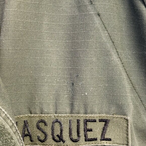 Vintage True Spec Border Patrol Military Shirt Mens M/L Green Ripstpo - Picture 4 of 16